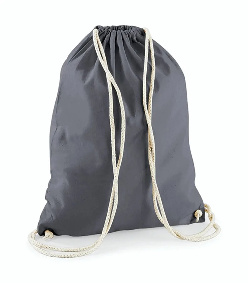 Cotton Gymsac GraphiteGrey