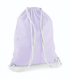 Cotton Gymsac Lavender/White