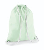 Cotton Gymsac PastelMint/White