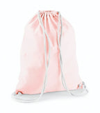 Cotton Gymsac PastelPink/White