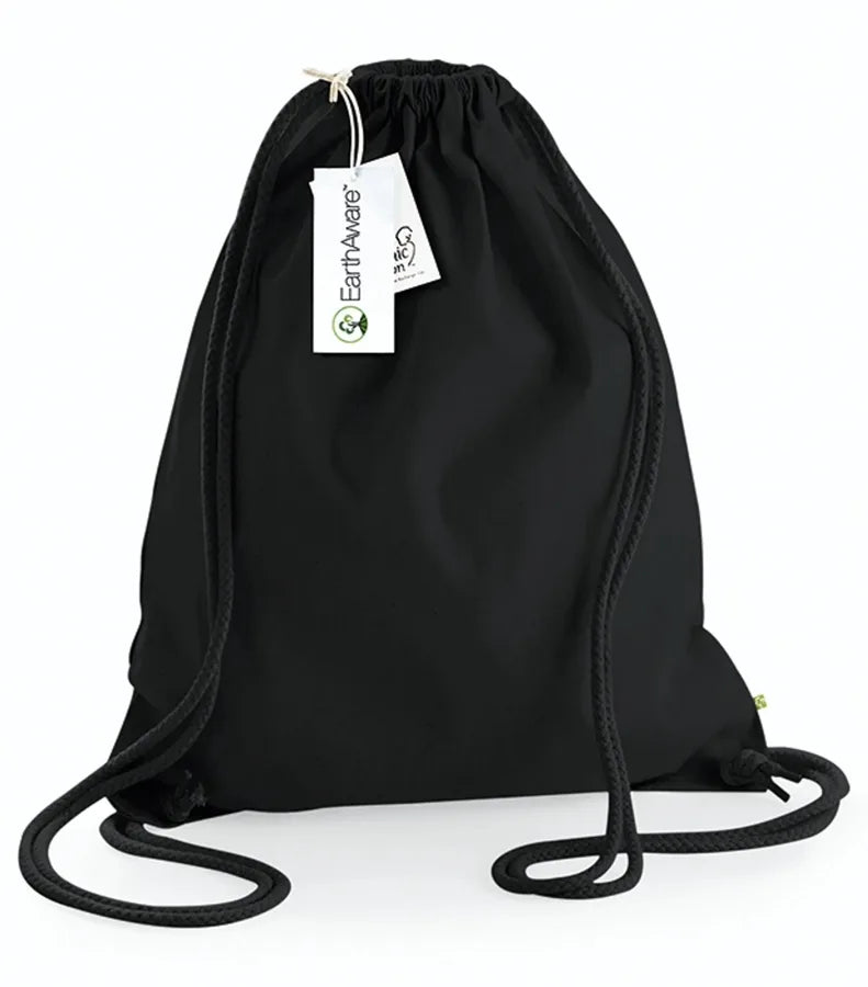 EarthAware® Organic Gymsac Black/Black