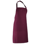 Colours bib apron Aubergine