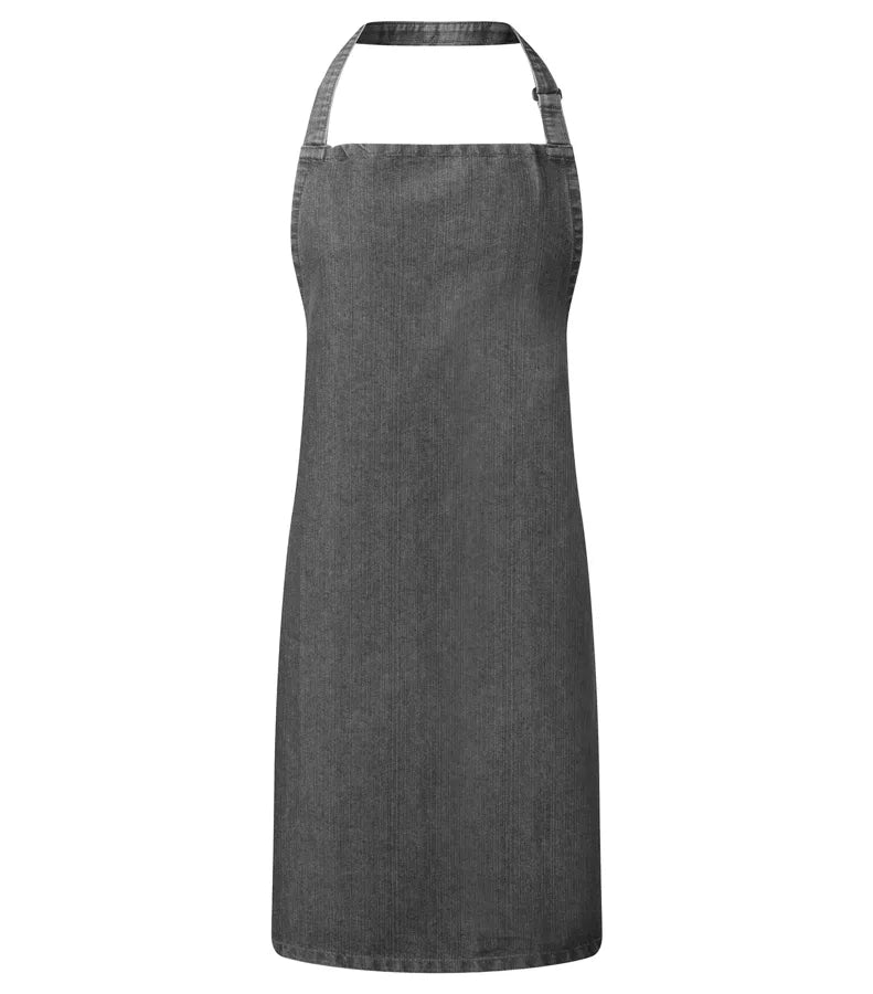 Colours bib apron BlackDenim