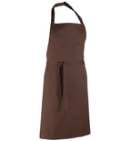 Colours bib apron Brown