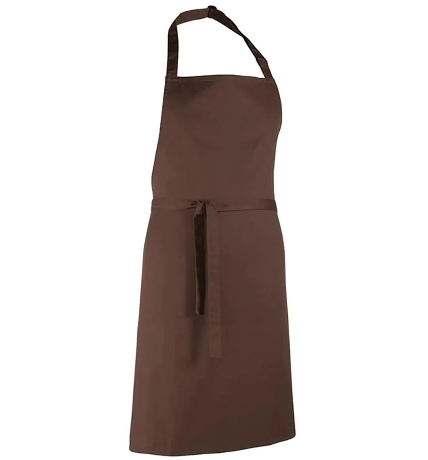Colours bib apron Brown