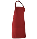 Colours bib apron Burgundy