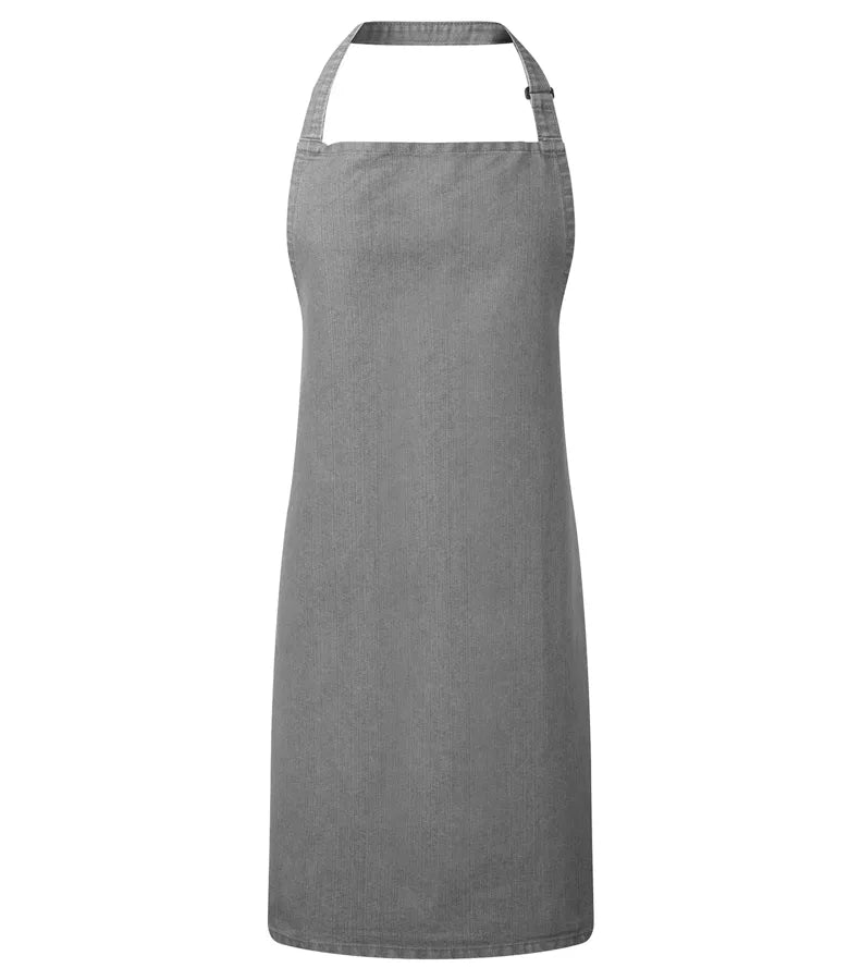 Colours bib apron GreyDenim