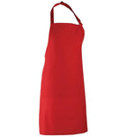 Colours bib apron Red