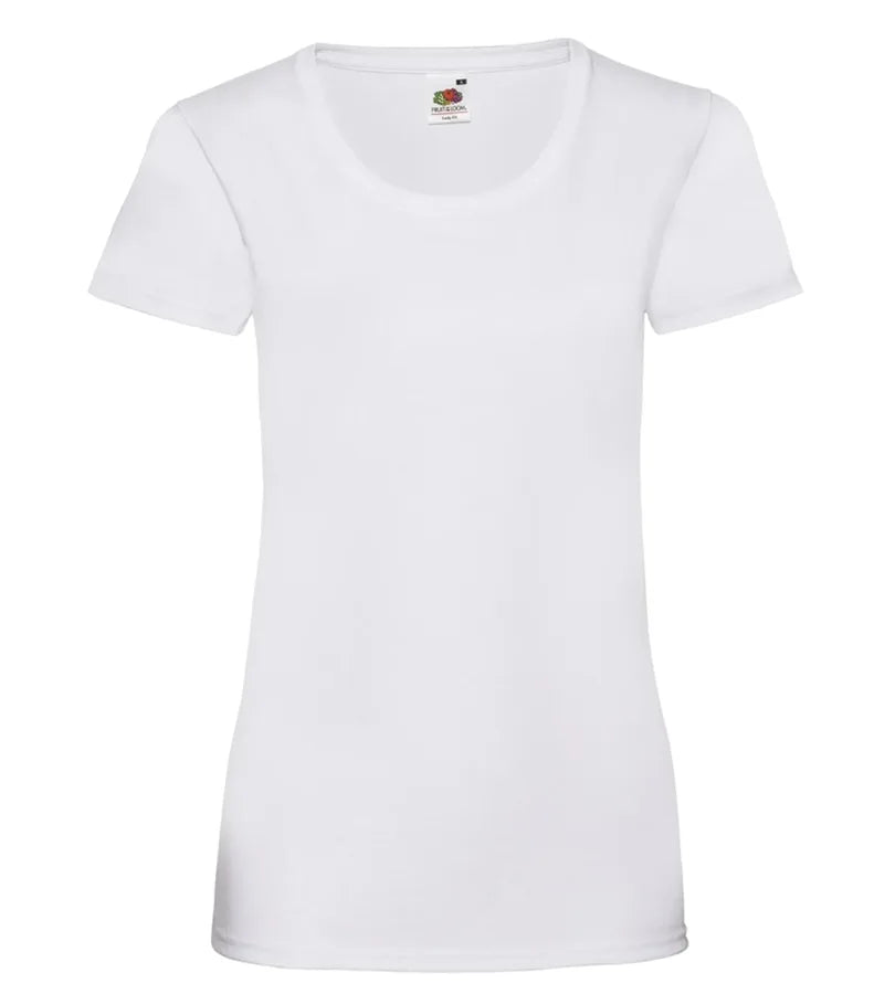 Ladies Valueweight T White