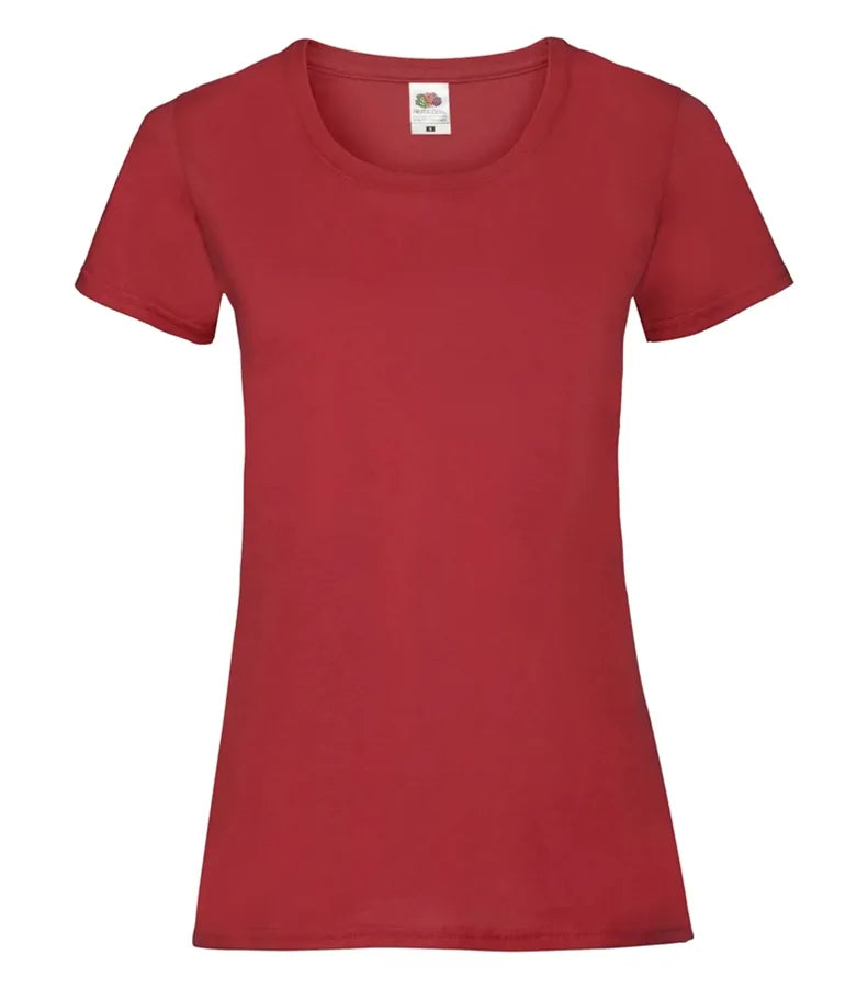 Ladies Valueweight T Red