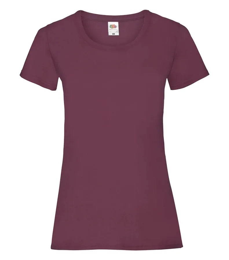 Ladies Valueweight T Burgundy