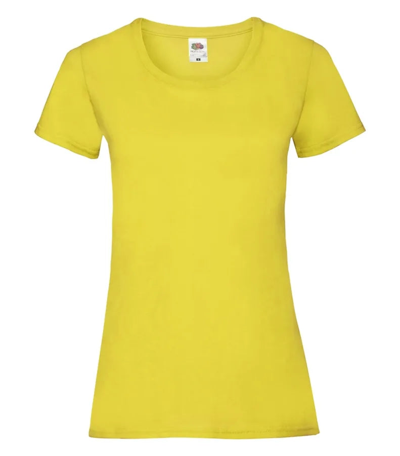 Ladies Valueweight T Yellow