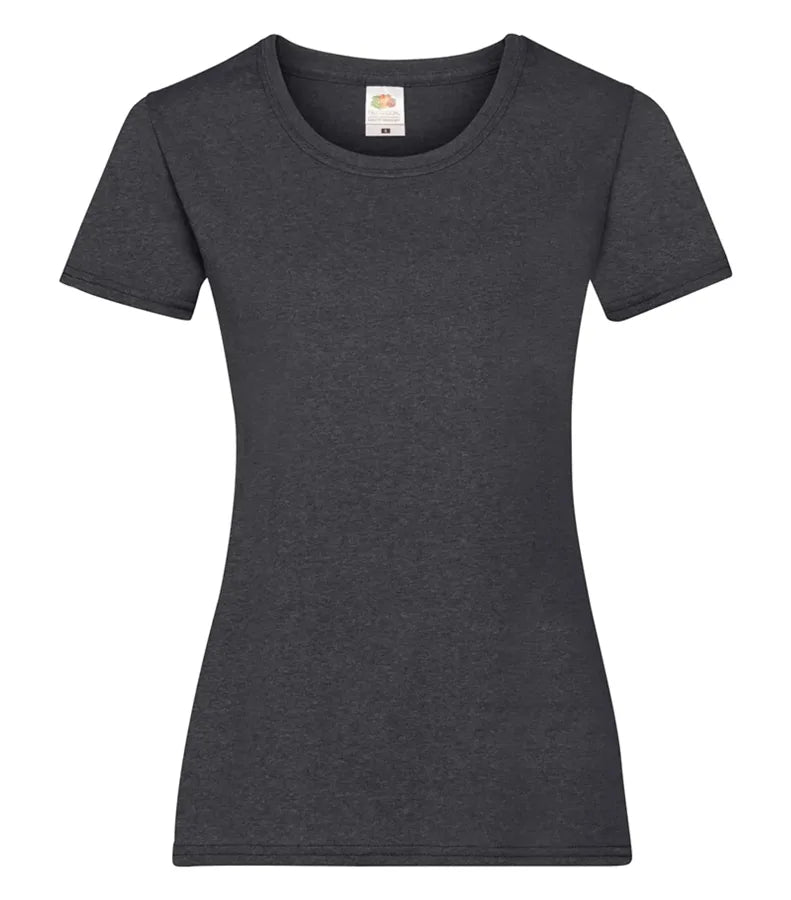 Ladies Valueweight T DarkHeatherGrey