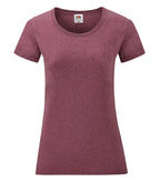Ladies Valueweight T HeatherBurgundy