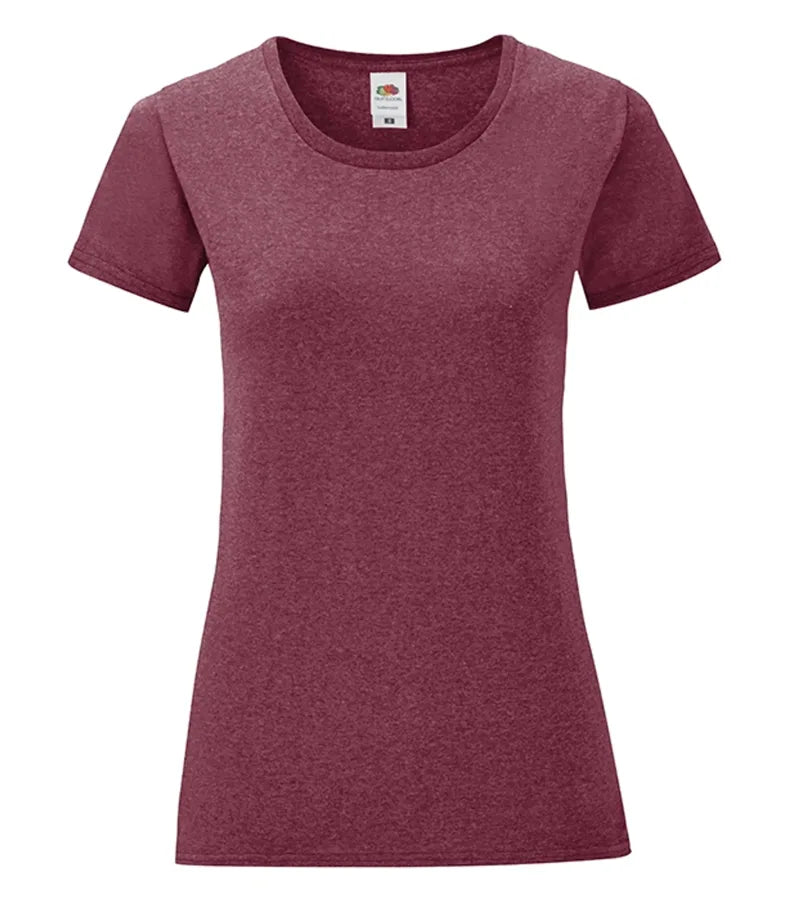 Ladies Iconic 150 T HeatherBurgundy