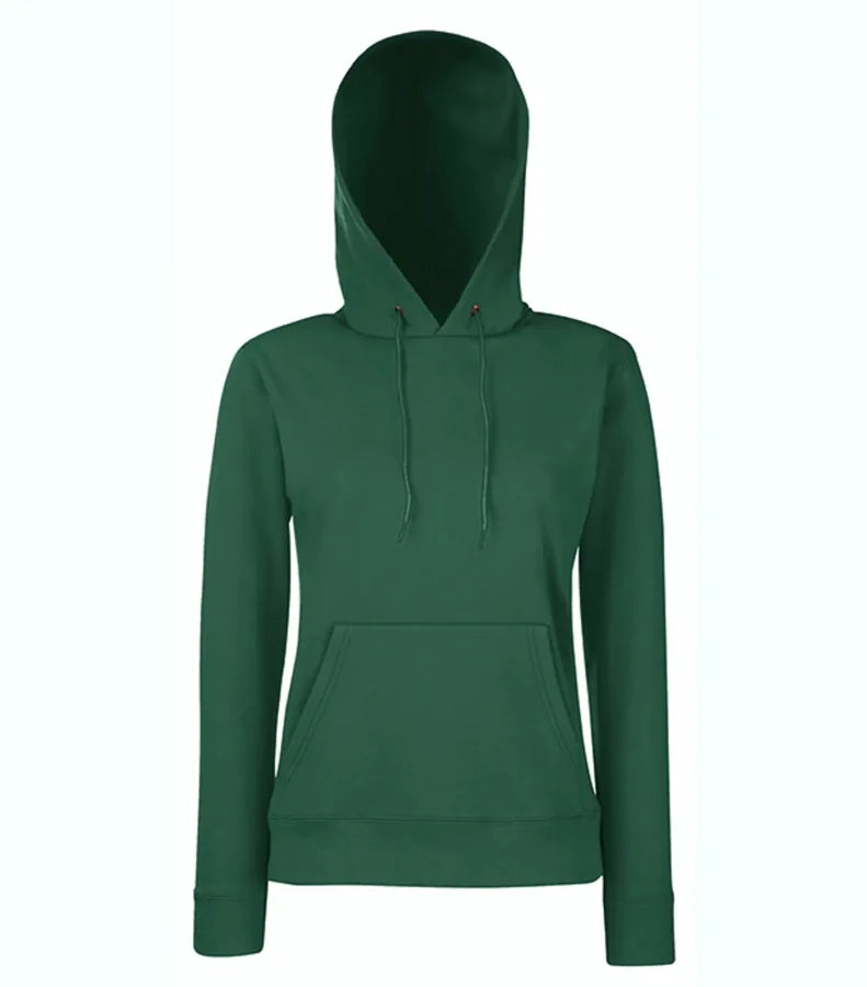 Ladies Classic Hooded Sweat Bottle Green