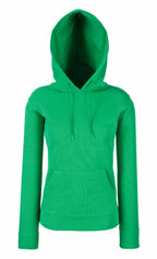 Ladies Classic Hooded Sweat KellyGreen