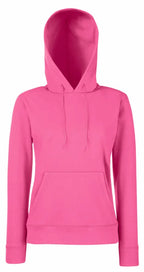 Ladies Classic Hooded Sweat Fuchsia