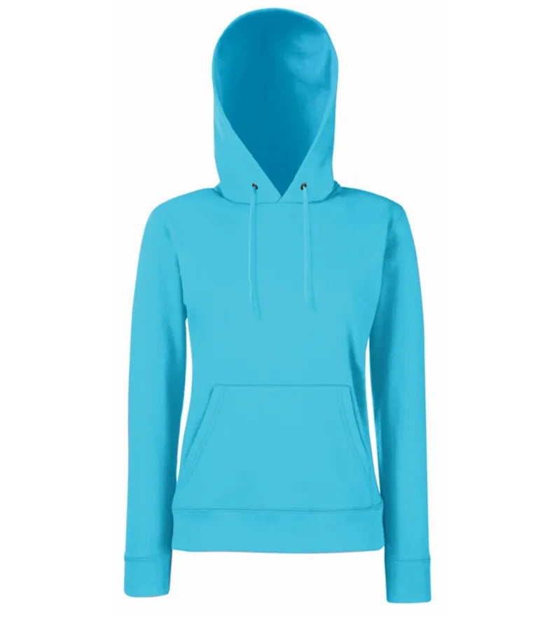 Ladies Classic Hooded Sweat AzureBlue