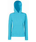 Ladies Classic Hooded Sweat AzureBlue