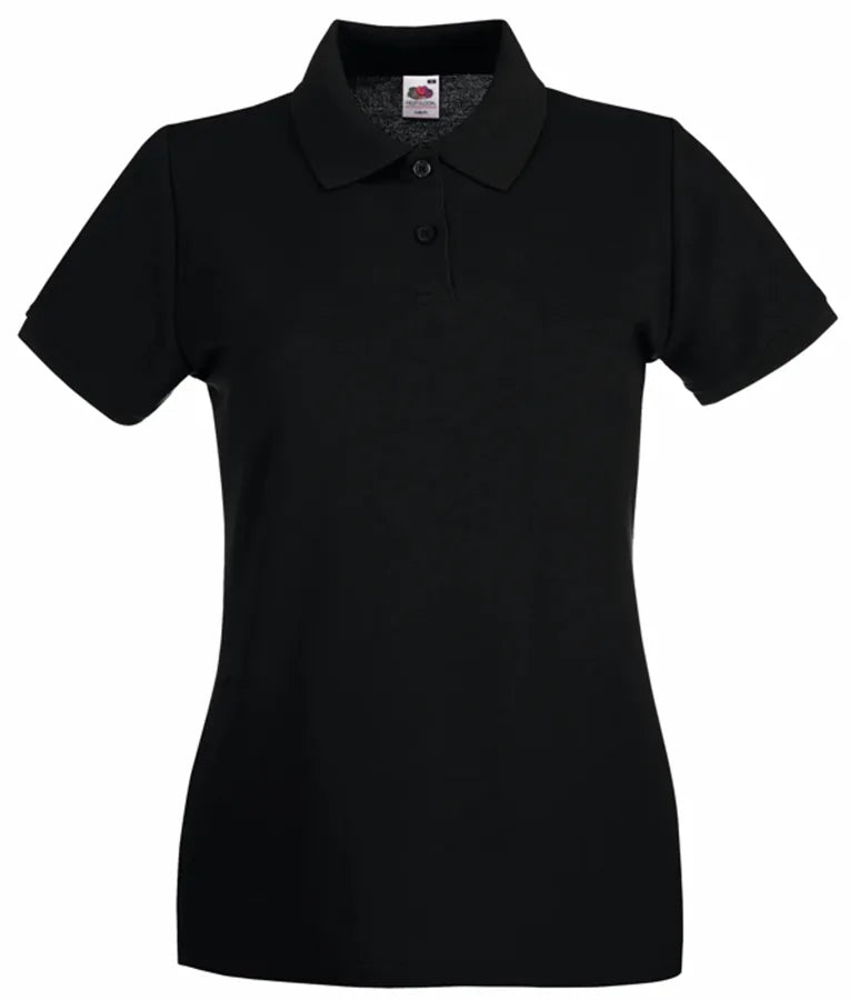 Ladies Premium Polo Black