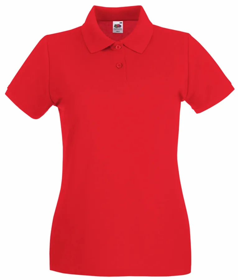 Ladies Premium Polo Red