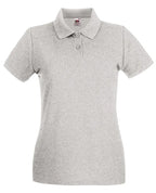 Ladies Premium Polo Heather Grey