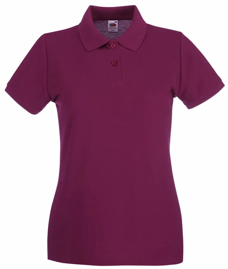 Ladies Premium Polo Burgundy