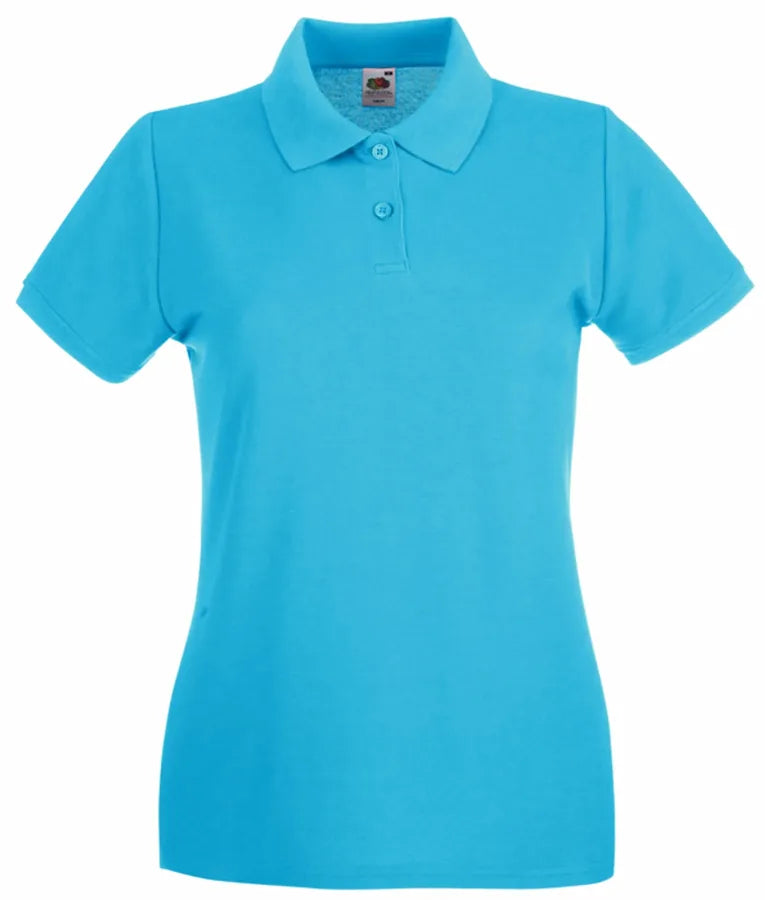 Ladies Premium Polo AzureBlue
