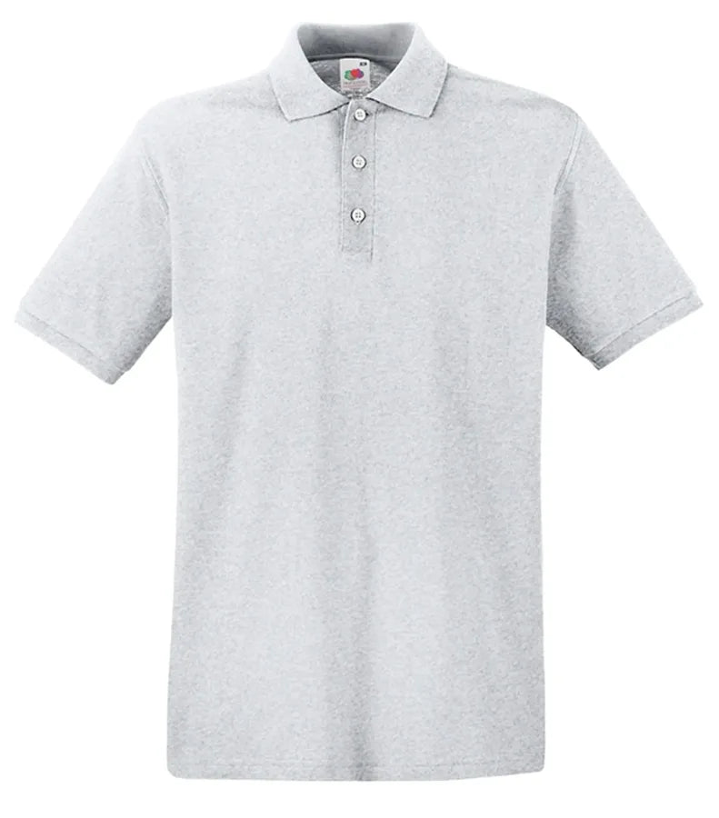 Premium Polo Heather Grey