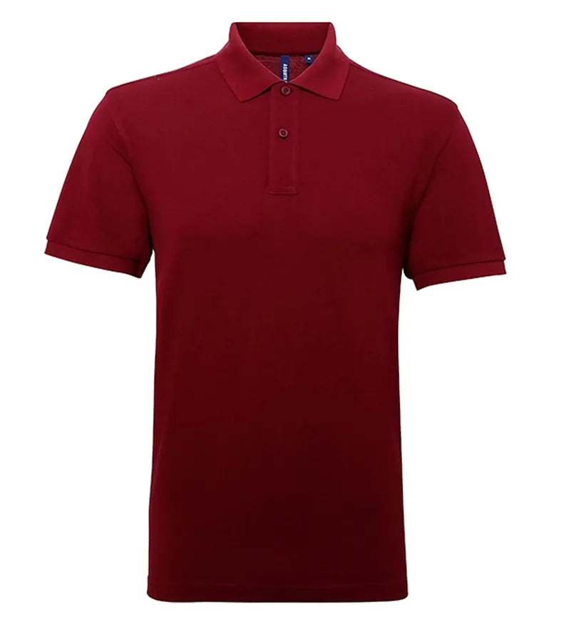 Men's poly/cotton blend polo Burgundy
