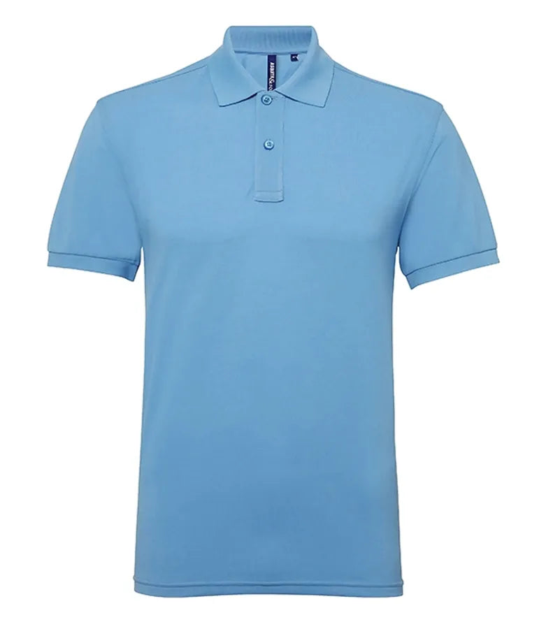 Men's poly/cotton blend polo Cornflower