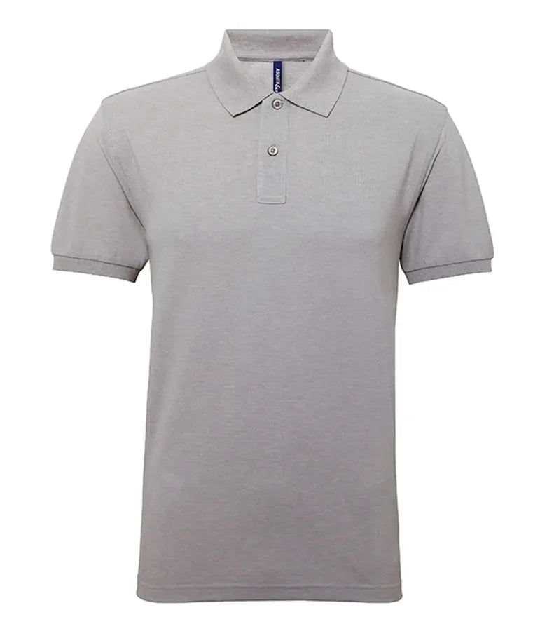Men's poly/cotton blend polo HeatherGrey