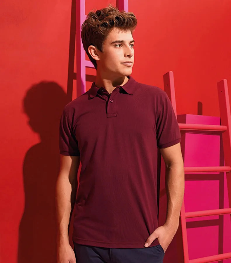 Men's poly/cotton blend polo Red