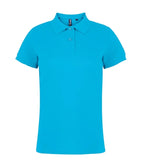 Women's polo Turquoise