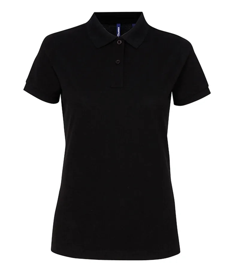 Women's poly/cotton blend polo Black