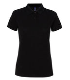 Women's poly/cotton blend polo Black