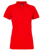 Women's poly/cotton blend polo CherryRed
