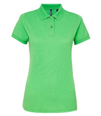 Women's poly/cotton blend polo Lime