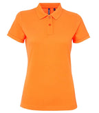 Women's poly/cotton blend polo NeonOrange