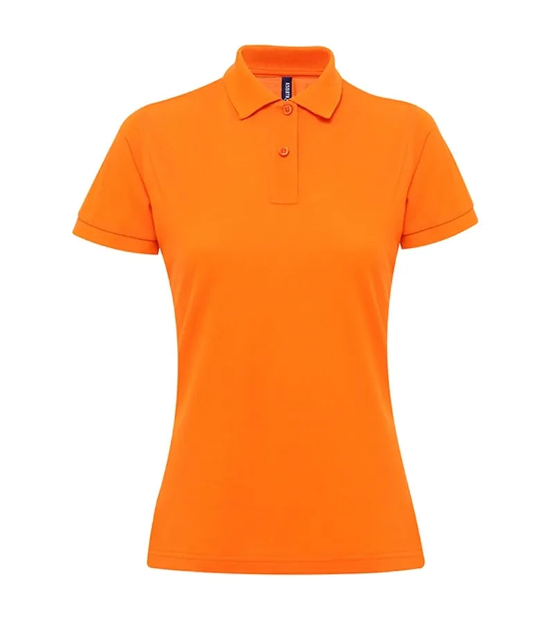 Women's poly/cotton blend polo Orange