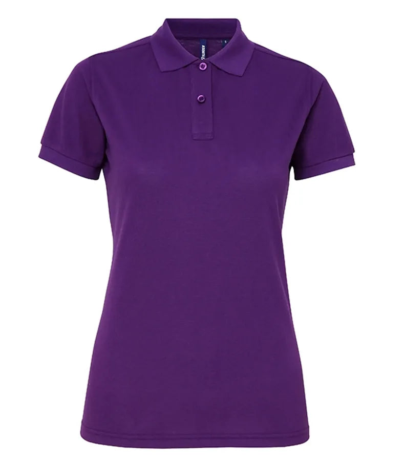 Women's poly/cotton blend polo Purple