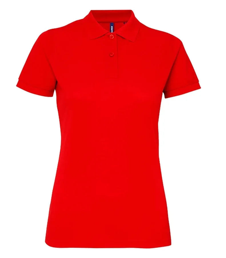 Women's poly/cotton blend polo Red