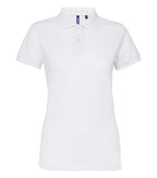 Women's poly/cotton blend polo White
