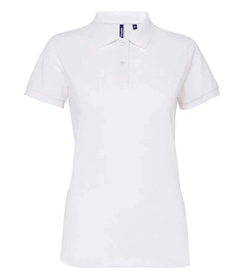 Women's poly/cotton blend polo White