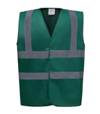 Hi vis 2 band and braces waistcoat ParamedicGreen