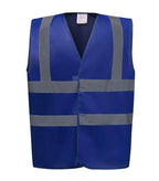 Hi vis 2 band and braces waistcoat RoyalBlue