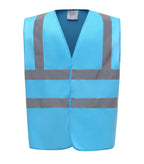 Hi vis 2 band and braces waistcoat Sapphire