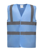 Hi vis 2 band and braces waistcoat SkyBlue