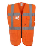 Multi-functional executive hi vis waistcoat Orange